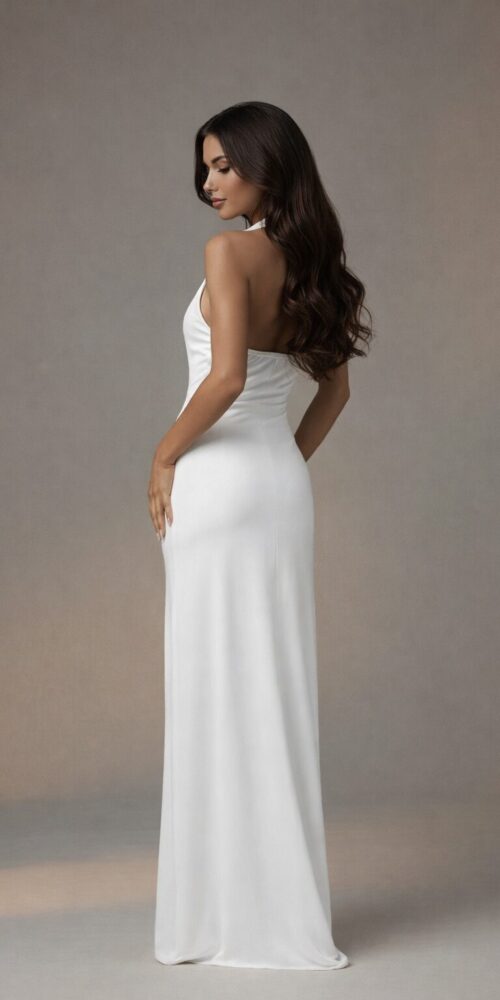 WHITE DEEP V NECK - Image 2