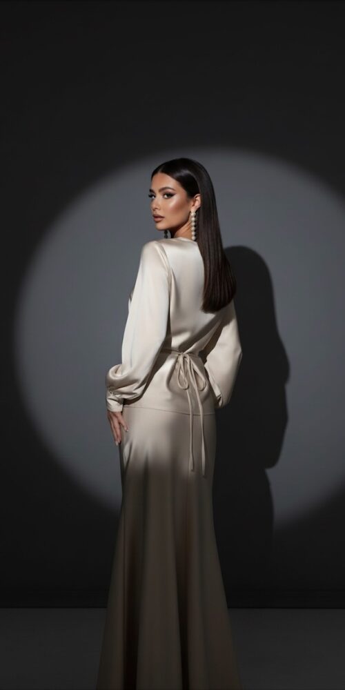 BABY BLUE SEQUINCE TOP AND LONG TITE SKIRT - Image 2