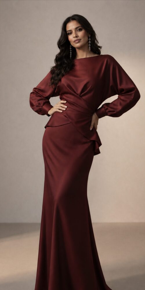 Ruby Whisper Satin Set