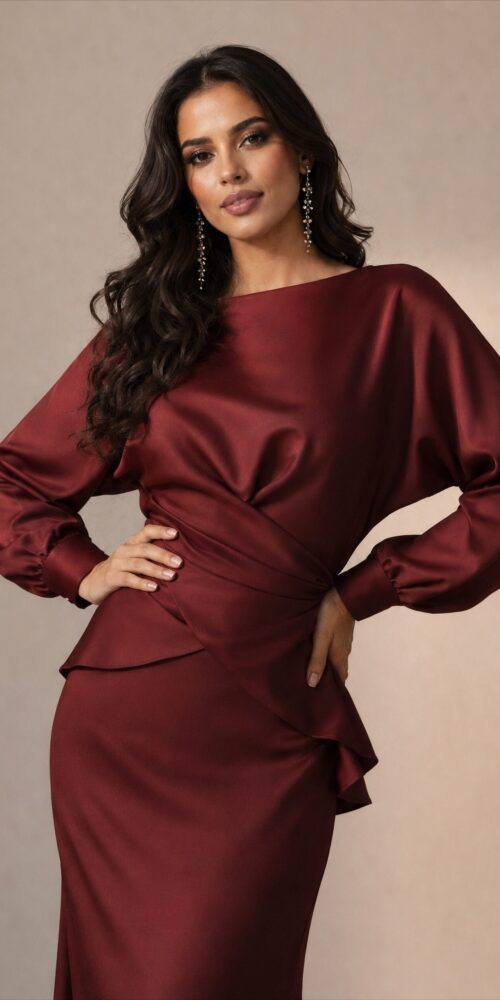 Ruby Whisper Satin Set - Image 3