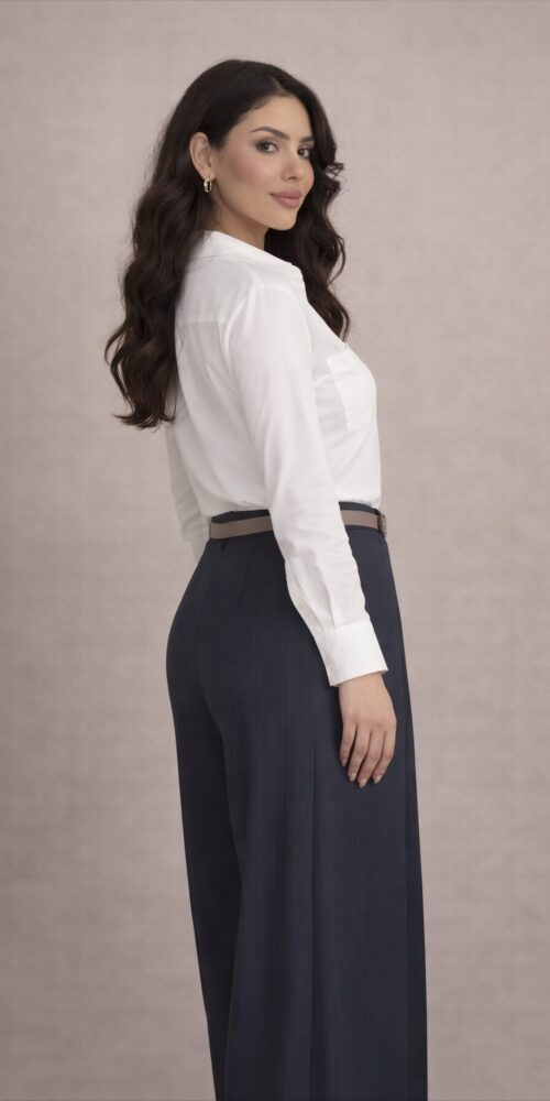 Dark Blue Pant With Stripes - Image 2