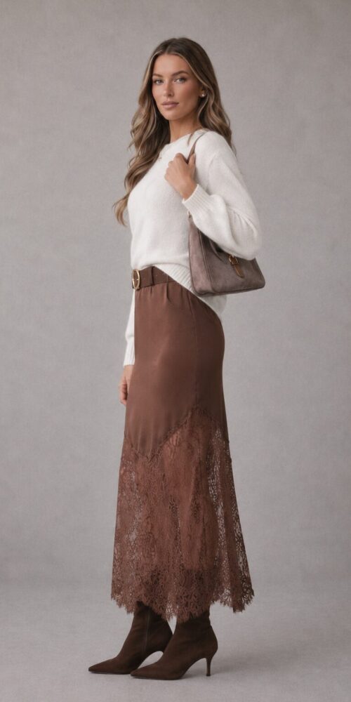Mocha Muse Ivory Knit Top - Image 2