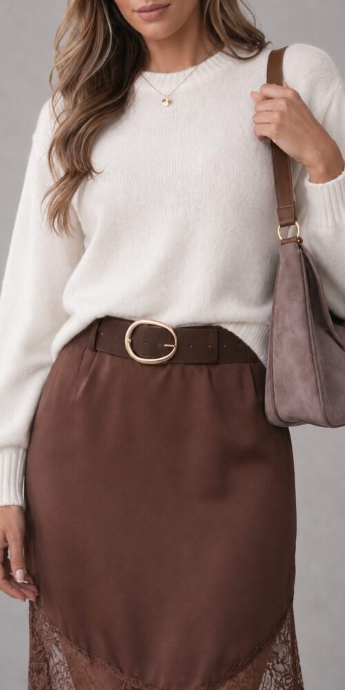 Mocha Muse Ivory Knit Top - Image 3